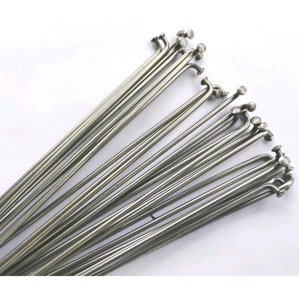 Lot Of 29 Stainless Steel 265mm Silver Bike Spokes 6.6g Each Without Nipple